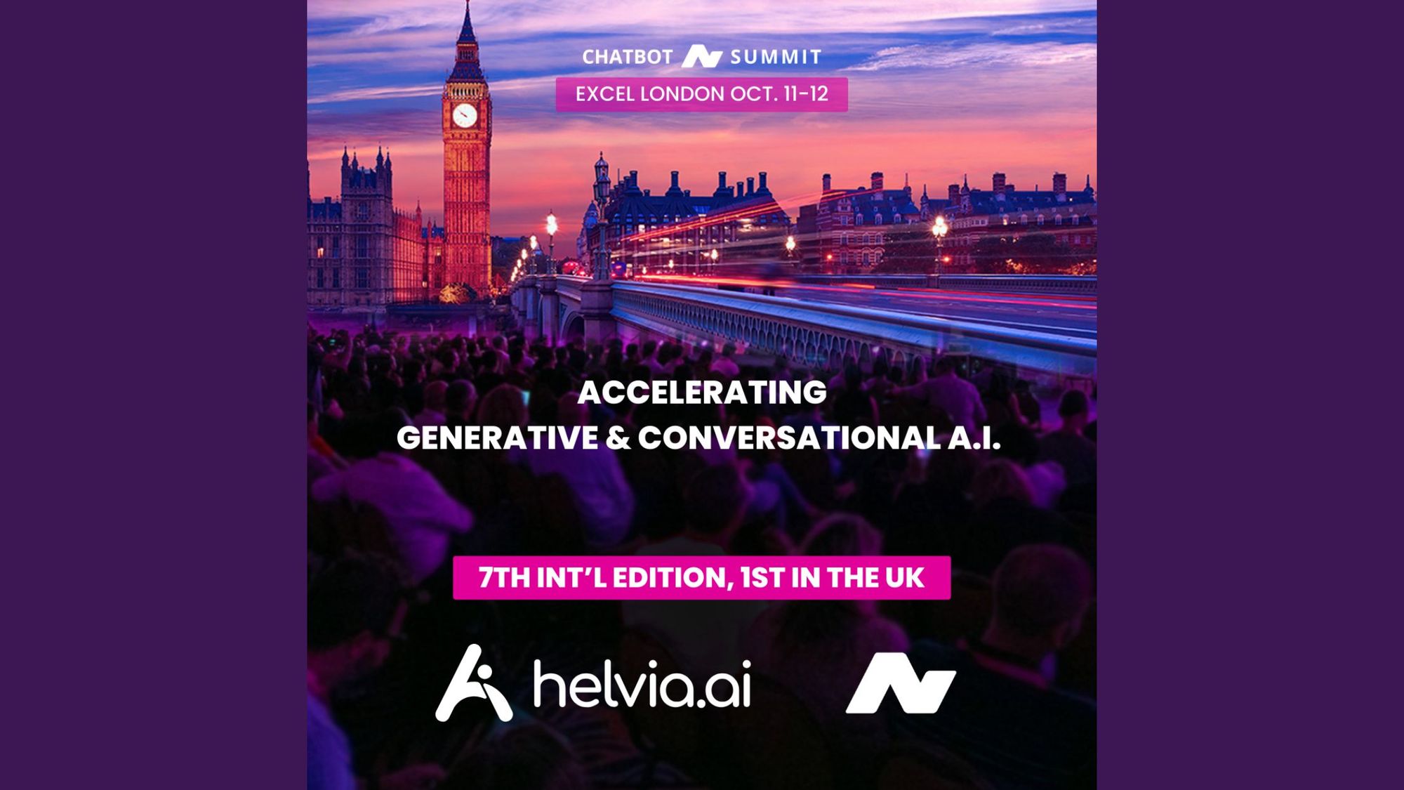 Helvia.ai at the Chatbot Summit in London